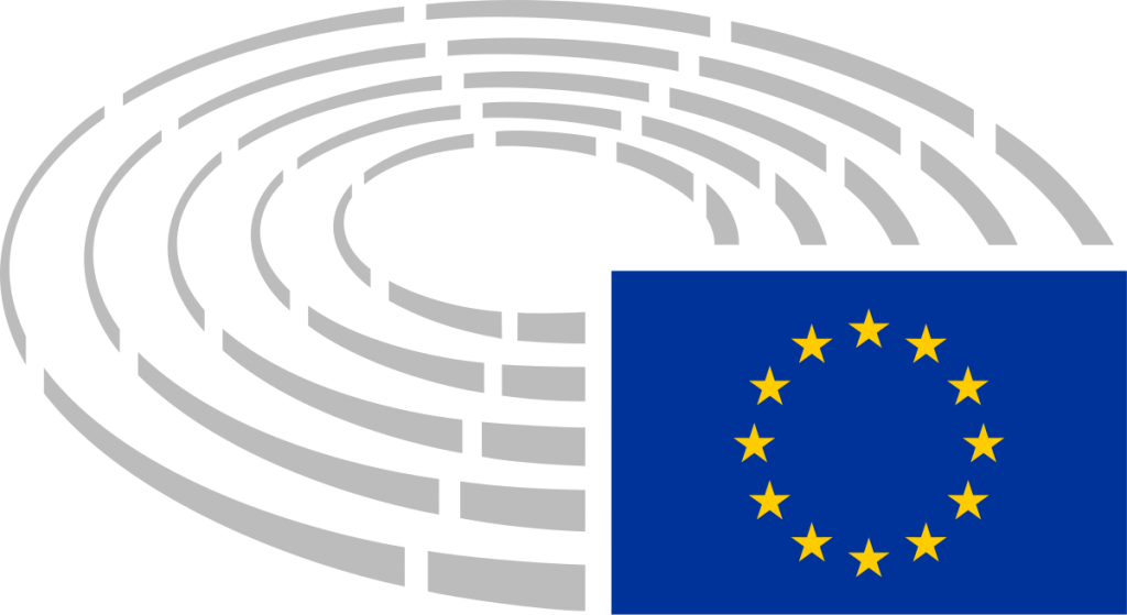 Logo for the European Parliament.