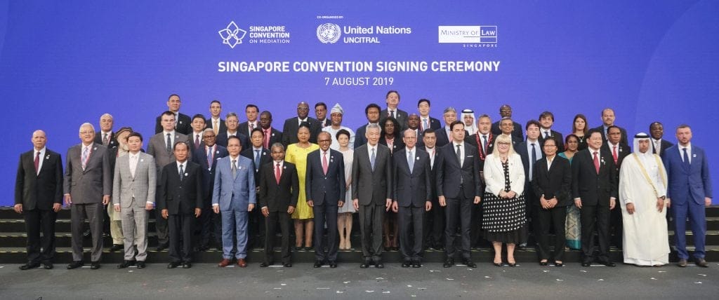 Signees of the Singapore Convention Aug 2019